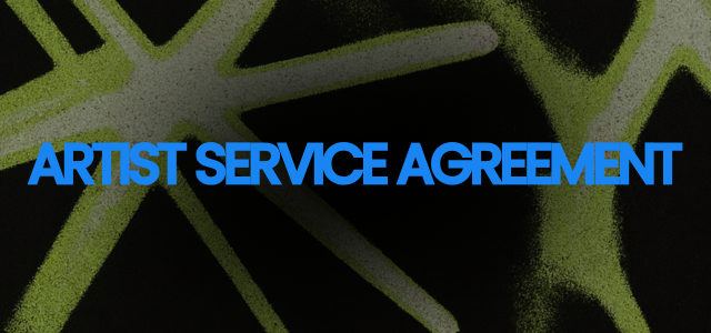 Artist Service Agreement for Gigevate B.V.