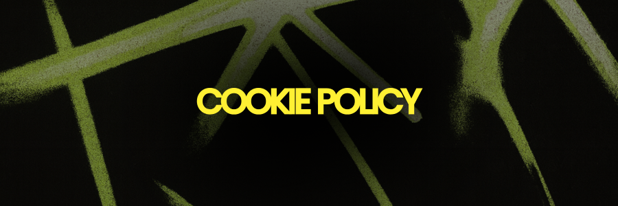 Header banner for the Gigevate Cookie Policy showing the Gigevate neon green branding on a dark background
