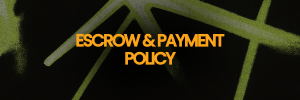 Header banner for the Gigevate Escrow and Payment Policy showing the Gigevate neon green branding on a dark background