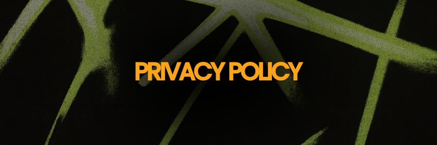 Header banner for the Gigevate Privacy Policy showing the Gigevate neon green branding on a dark background