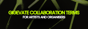 Gigevate Collaboration Terms for Artists and Organisers page header