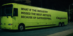 Banner image about gatekeeping in the electronic music industry for a Gigevate blog article