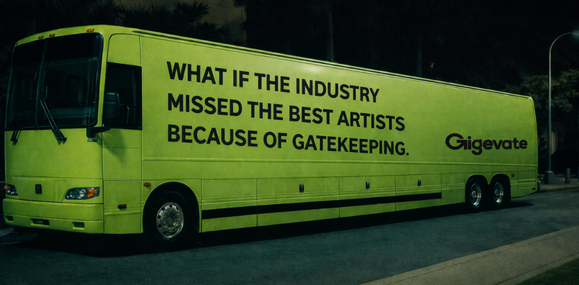 Banner image about gatekeeping in the electronic music industry for a Gigevate blog article