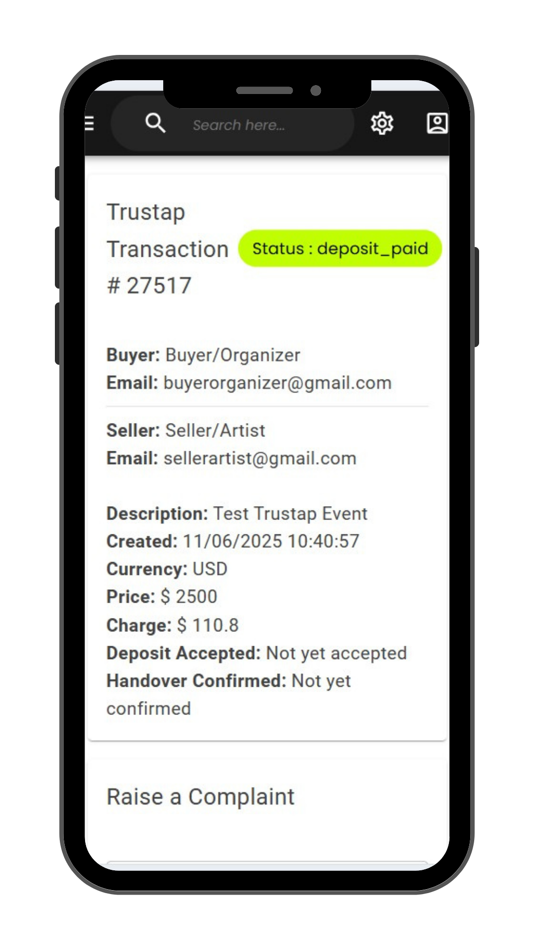 Gigevate secure escrow payment screen protecting DJ bookings between electronic music artists and event organisers